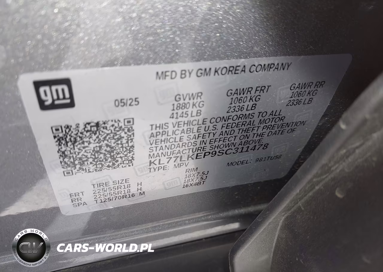 2025 Chevrolet Trax Fwd Activ VIN:KL77LKEP9SC311478 - 9