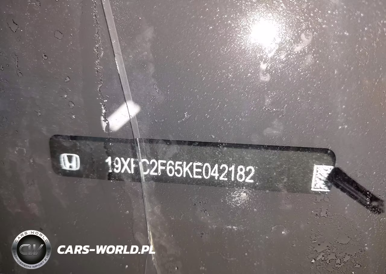 2019 Honda Civic Lx VIN:19XFC2F65KE042182 - 9