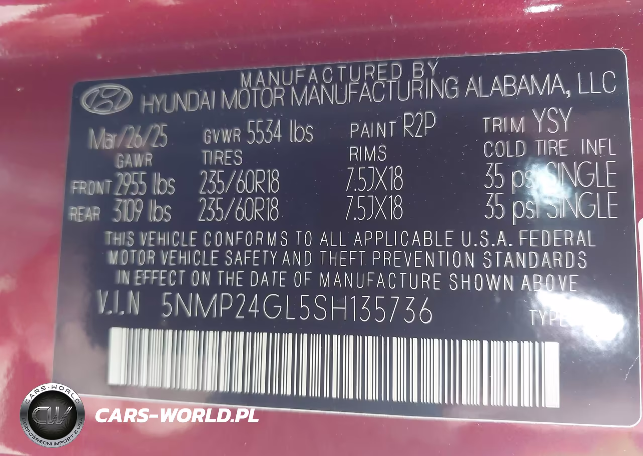 2025 Hyundai Santa Fe Sel VIN:5NMP24GL5SH135736 - 9