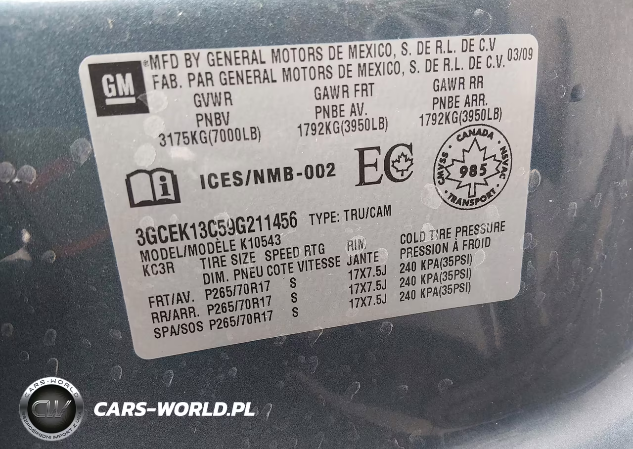 2009 Chevrolet Silverado 1500 Ls-Work Truck VIN:3GCEK13C59G211456 - 9