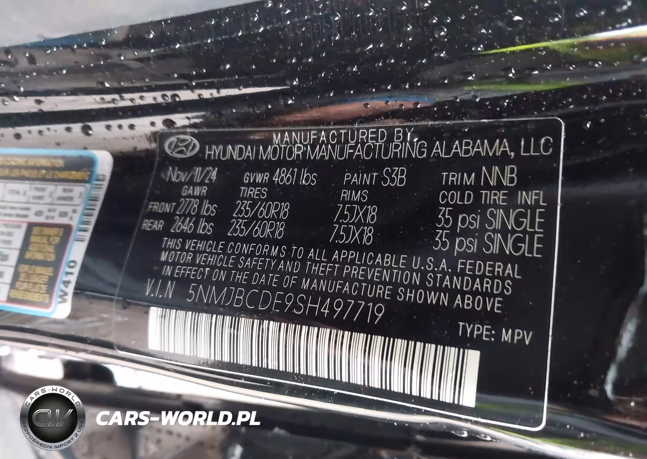 2025 Hyundai Tucson Sel VIN:5NMJBCDE9SH497719 - 9