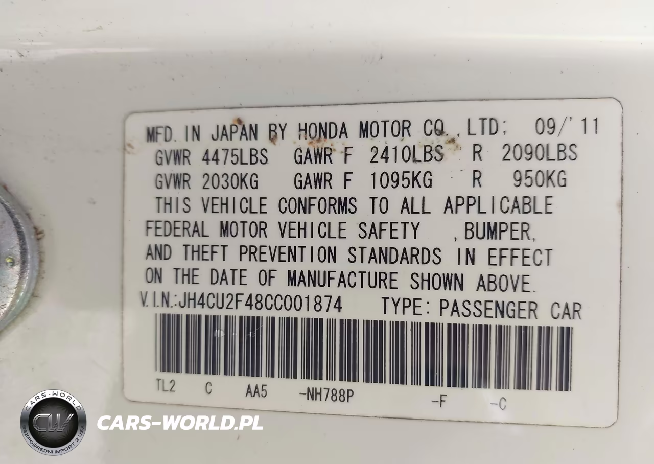 2012 Acura Tsx 2.4 VIN:JH4CU2F48CC001874 - 9