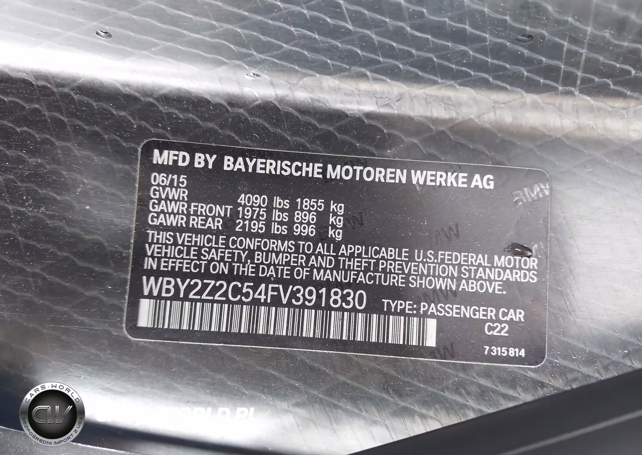 2015 BMW I8 VIN:WBY2Z2C54FV391830 - 9