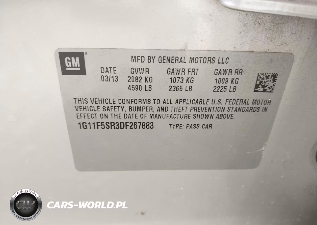2013 Chevrolet Malibu Eco Premium Audio VIN:1G11F5SR3DF267883 - 9