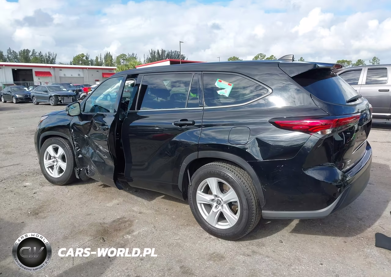 2022 Toyota Highlander Le VIN:5TDZZRAHXNS133407 - 3