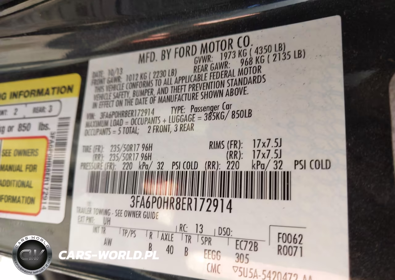 2014 Ford Fusion Se VIN:3FA6P0HR8ER172914 - 9