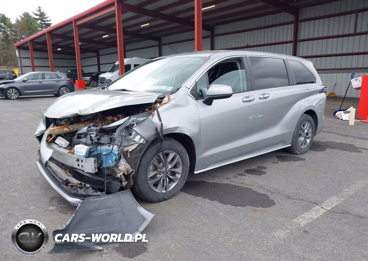 2021 Toyota Sienna Le VIN:5TDKRKEC4MS033874 - 2