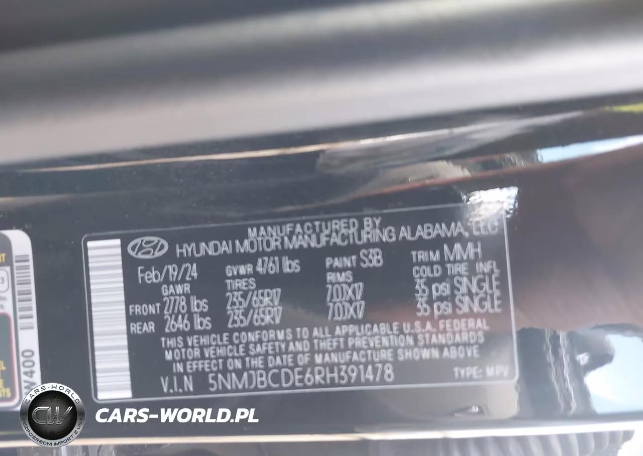 2024 Hyundai Tucson Sel VIN:5NMJBCDE6RH391478 - 9