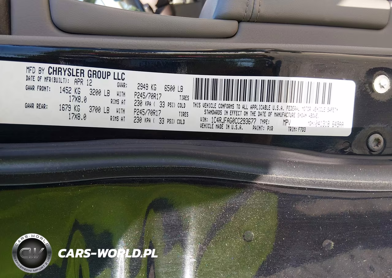 2012 Jeep Grand Cherokee Laredo VIN:1C4RJFAG0CC293677 - 9