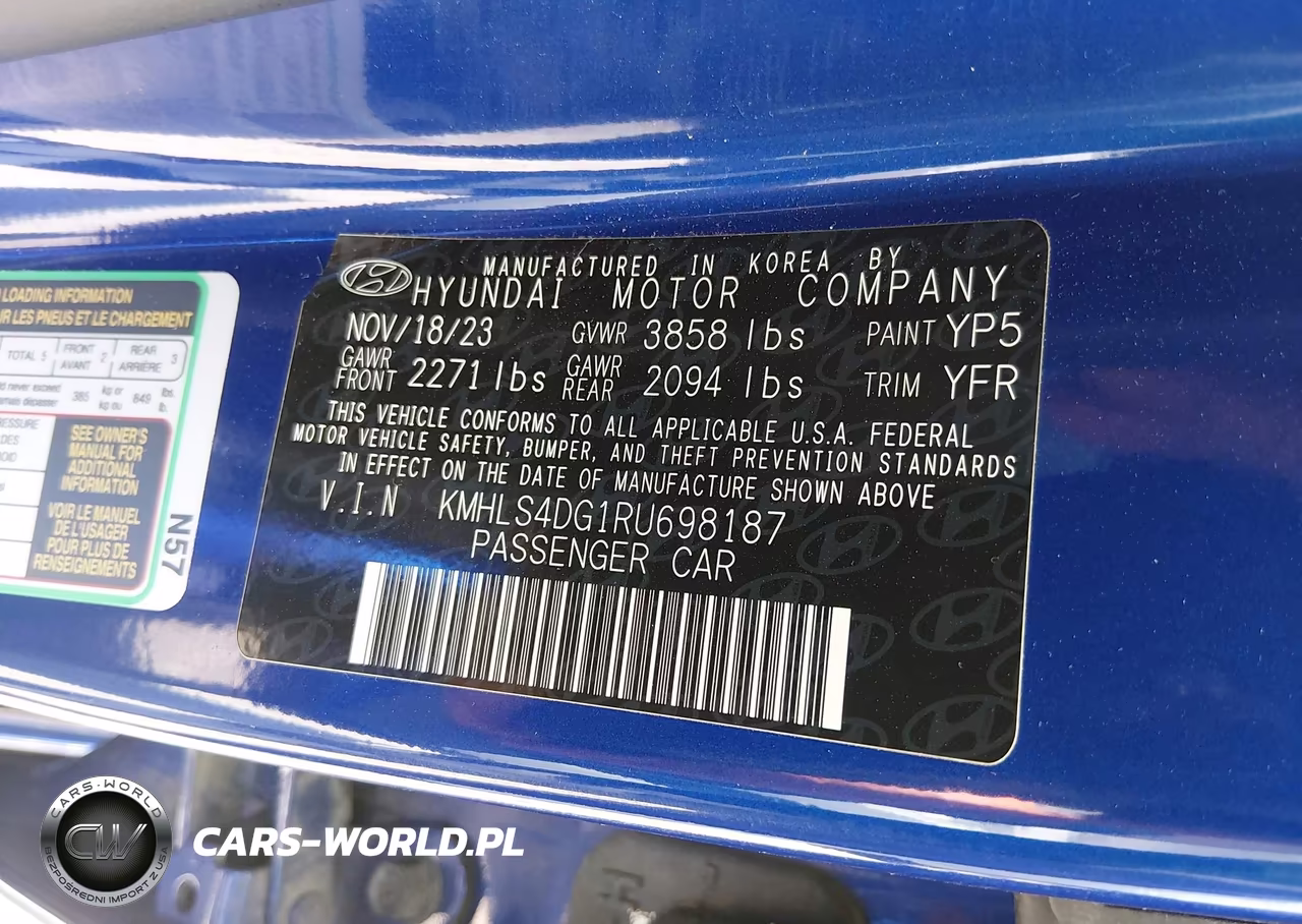 2024 Hyundai Elantra Sel VIN:KMHLS4DG1RU698187 - 9