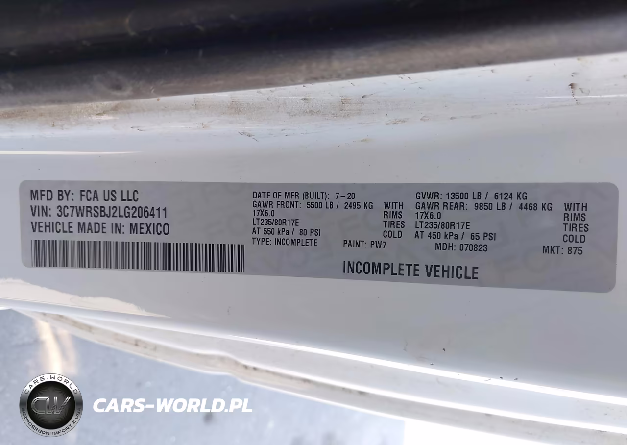2020 Ram 3500 Chassis Tradesman-Slt VIN:3C7WRSBJ2LG206411 - 10