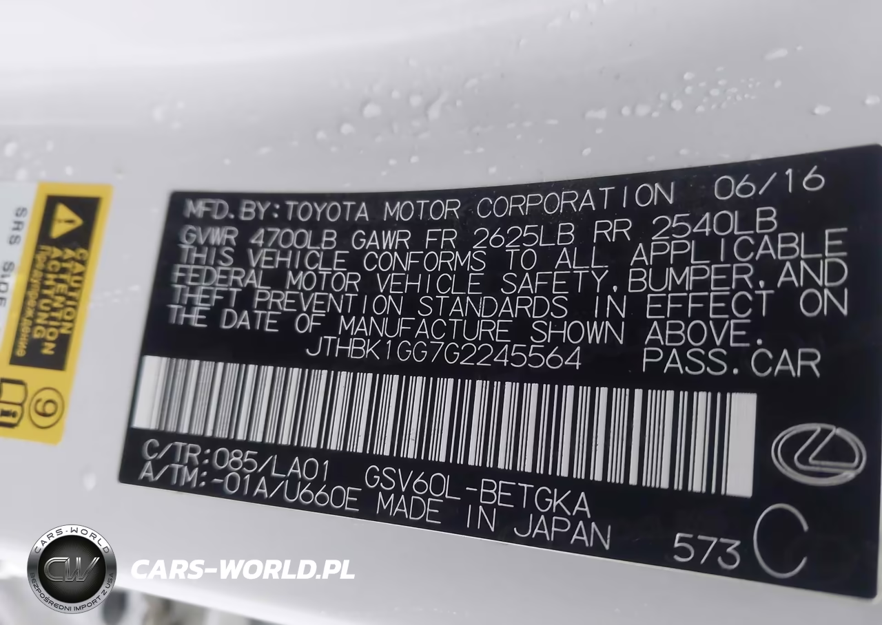 2016 Lexus Es 350 VIN:JTHBK1GG7G2245564 - 9