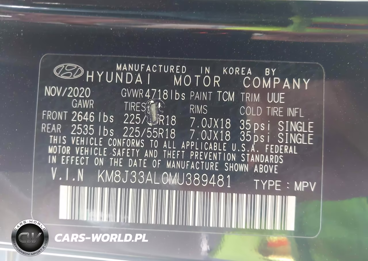 2021 Hyundai Tucson Ultimate VIN:KM8J33AL0MU389481 - 9