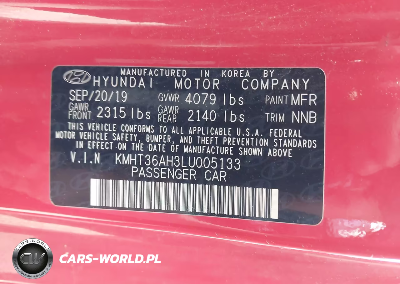 2020 Hyundai Veloster N VIN:KMHT36AH3LU005133 - 9