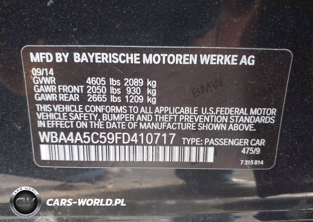 2015 BMW 428 Gran Coupe VIN:WBA4A5C59FD410717 - 9