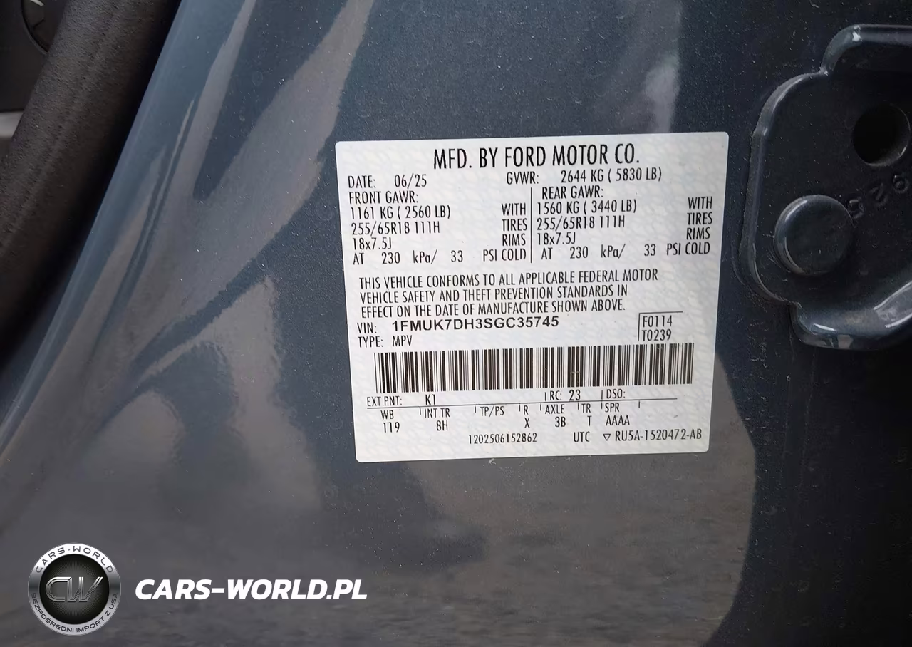 2025 Ford Explorer Active VIN:1FMUK7DH3SGC35745 - 9