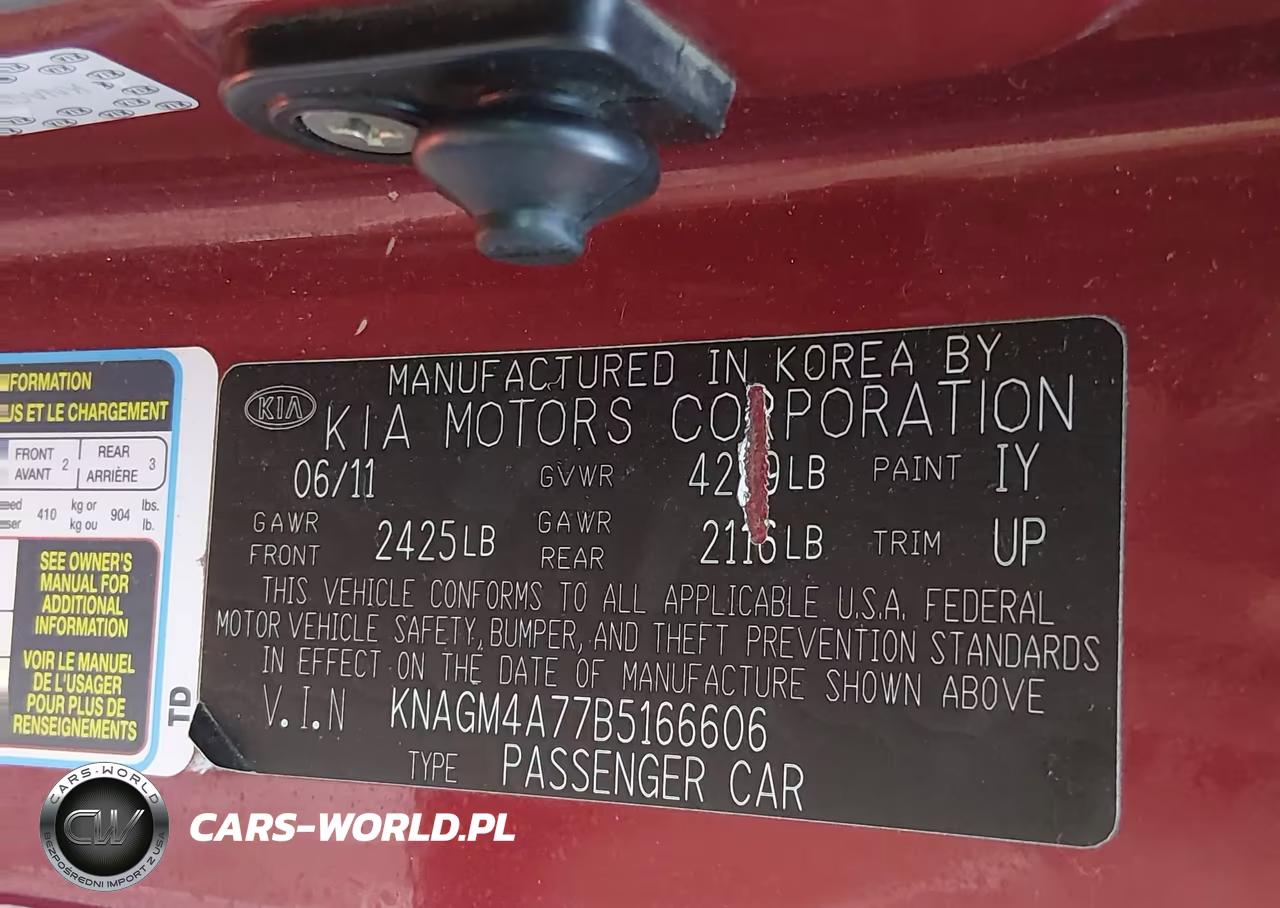 2011 Kia Optima Lx VIN:KNAGM4A77B5166606 - 9