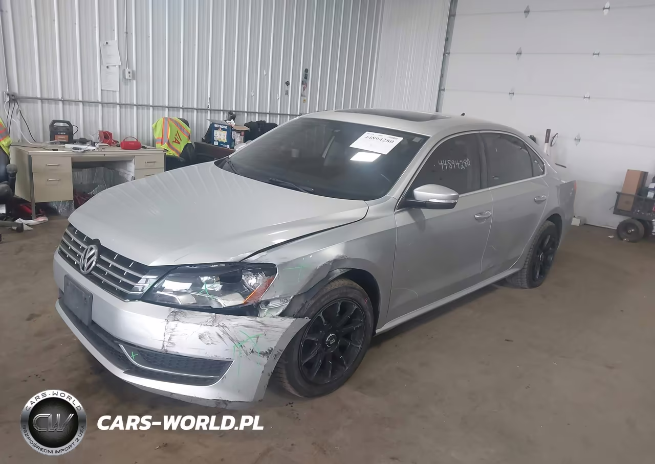 2013 Volkswagen Passat 2.0L Tdi Se VIN:1VWBN7A34DC102124 - 2