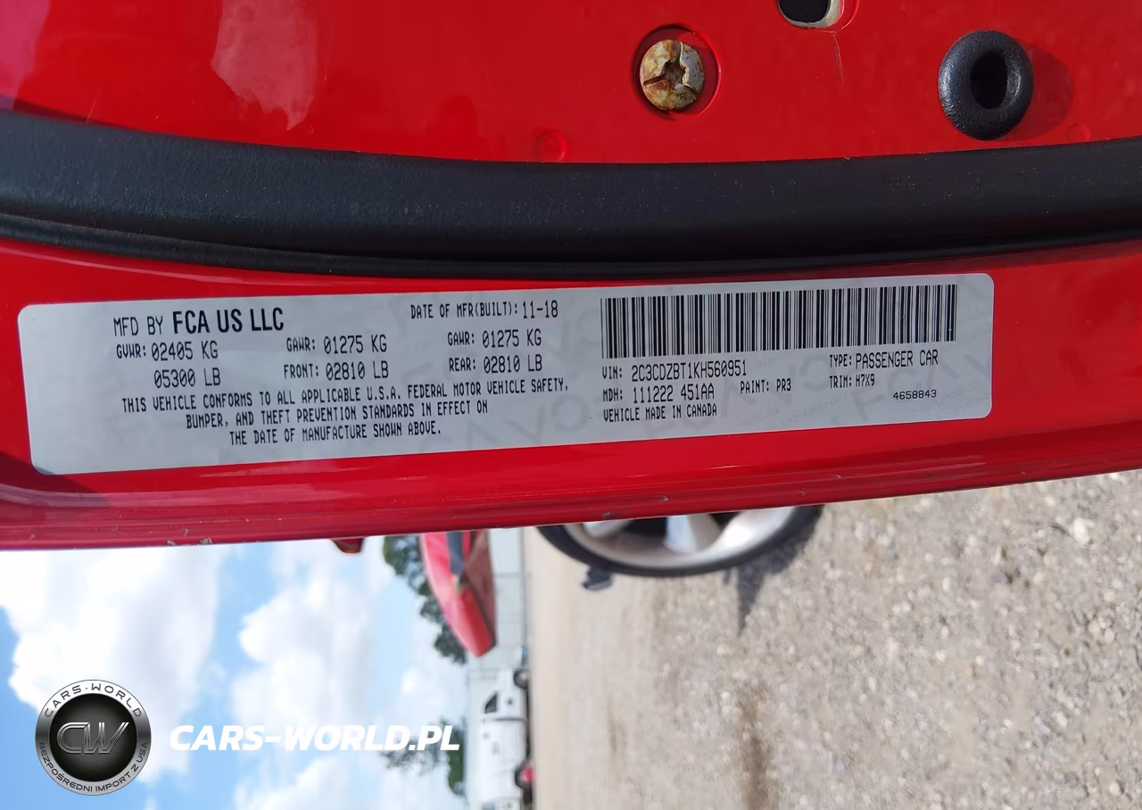 2019 Dodge Challenger R-T VIN:2C3CDZBT1KH560951 - 9