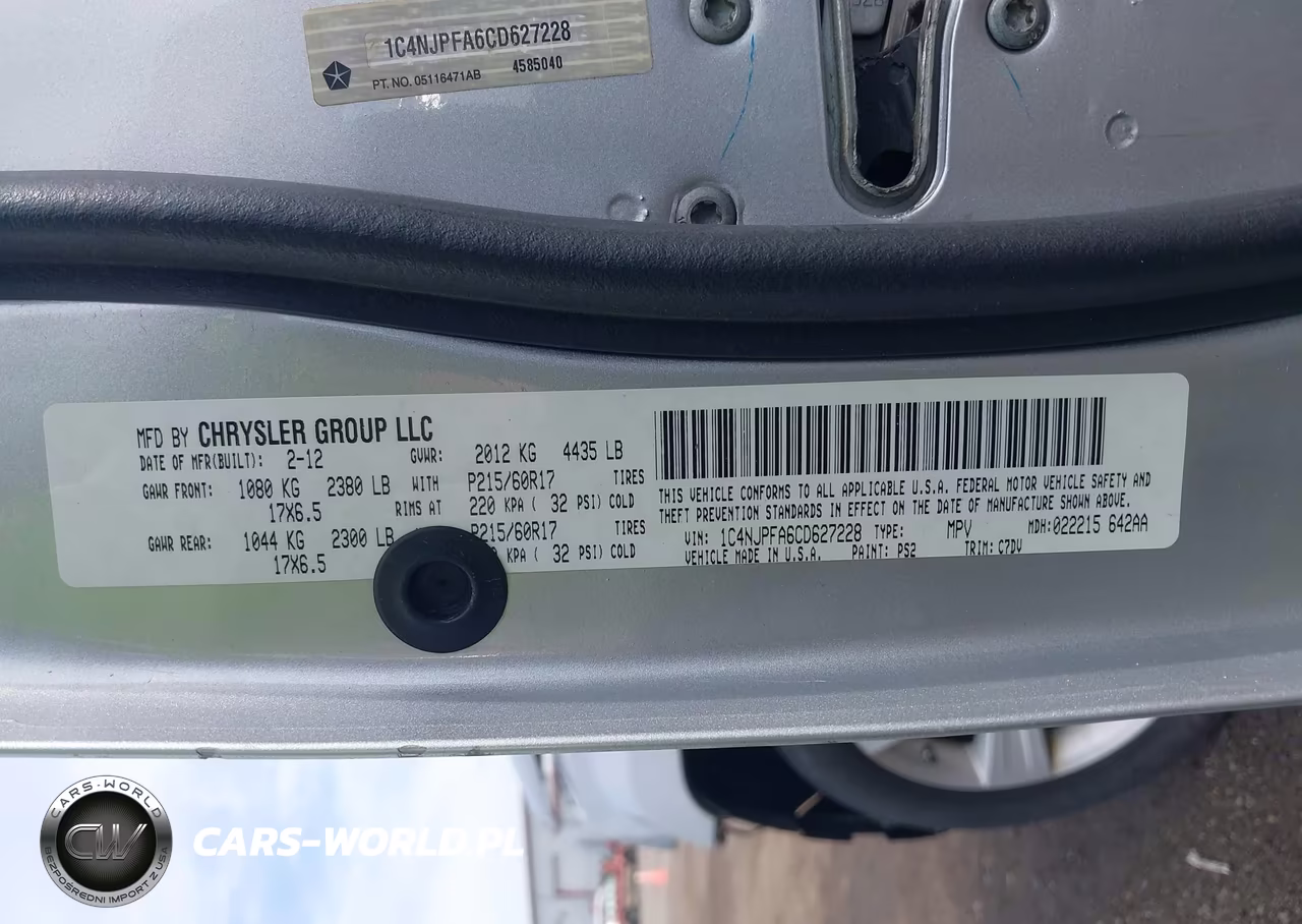 2012 Jeep Patriot Latitude VIN:1C4NJPFA6CD627228 - 9