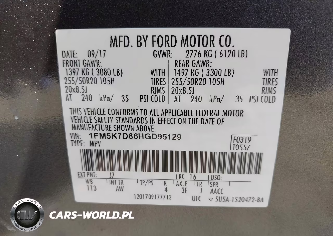 2017 Ford Explorer Xlt VIN:1FM5K7D86HGD95129 - 9