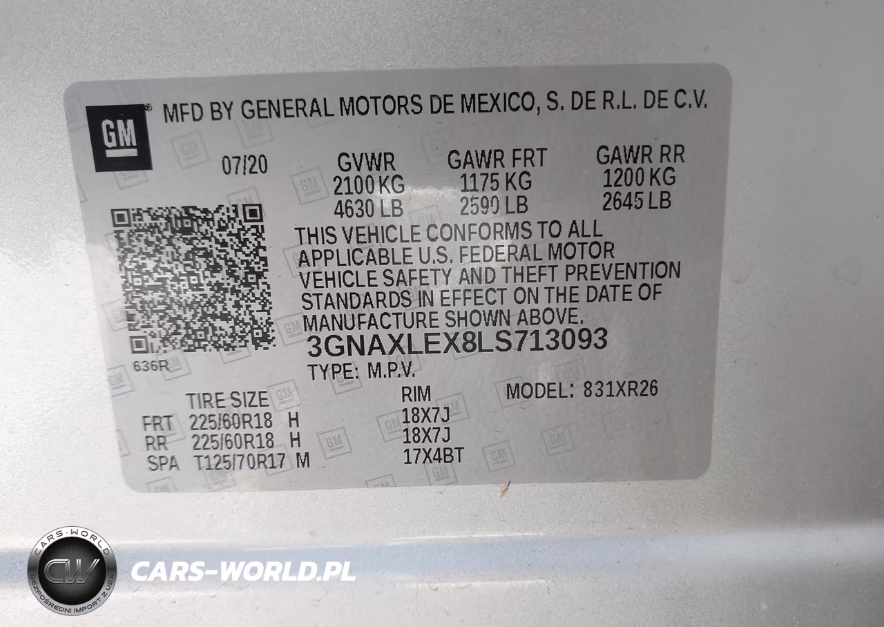 2020 Chevrolet Equinox Fwd Lt 2.0L Turbo VIN:3GNAXLEX8LS713093 - 9