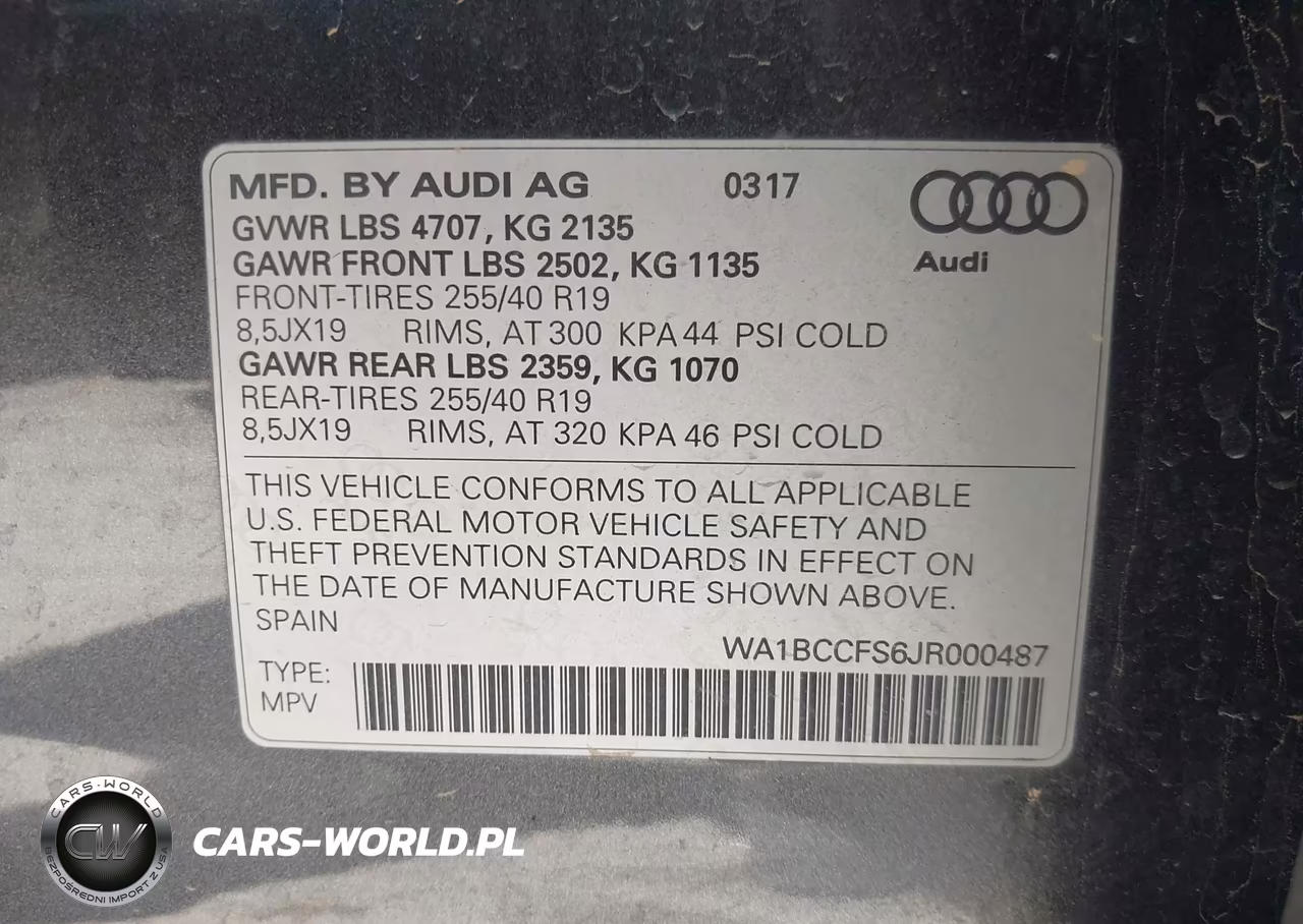 2018 Audi Q3 2.0T Premium-2.0T Sport Premium VIN:WA1BCCFS6JR000487 - 9