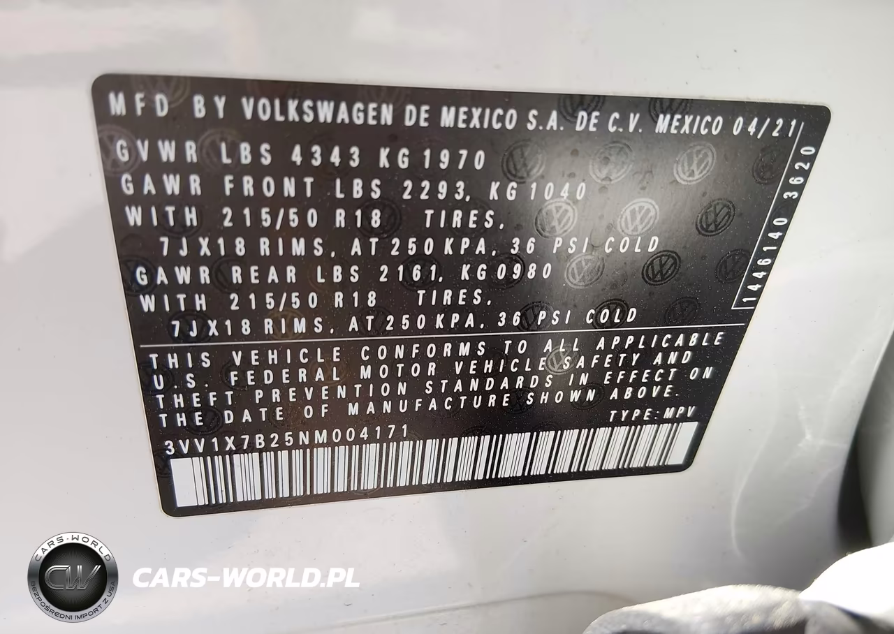 2022 Volkswagen Taos 1.5T Sel VIN:3VV1X7B25NM004171 - 9