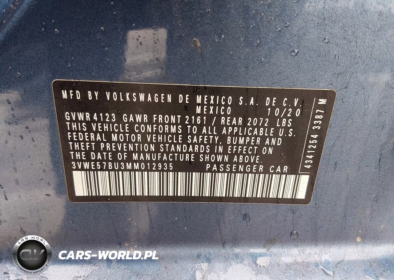 2021 Volkswagen Jetta 1.4T Sel VIN:3VWE57BU3MM012935 - 9