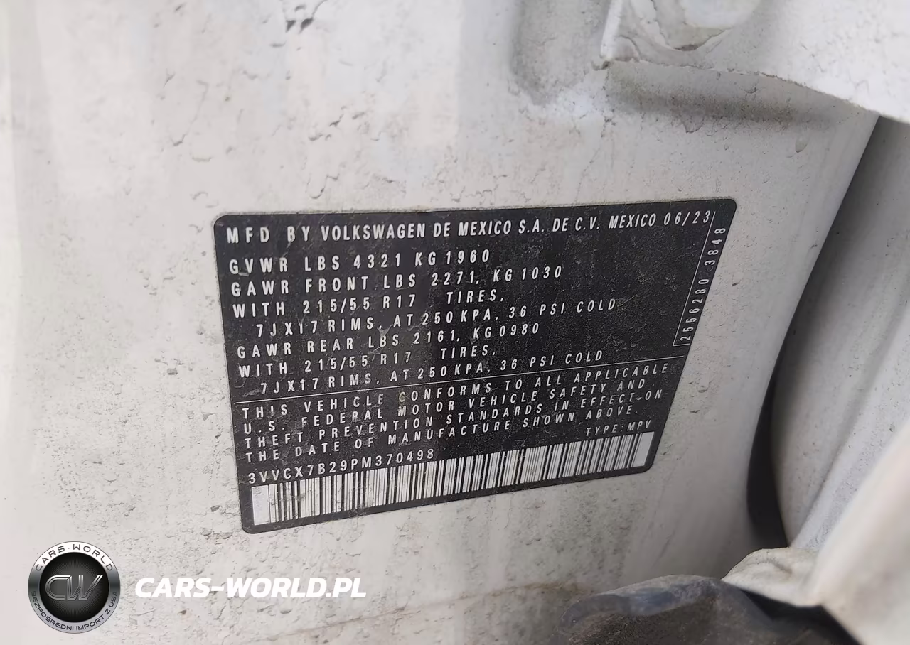 2023 Volkswagen Taos 1.5T S VIN:3VVCX7B29PM370498 - 9