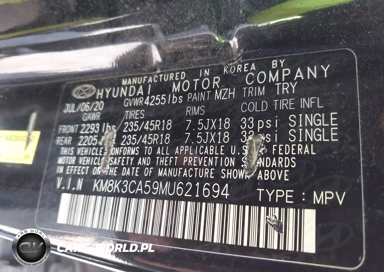 2021 Hyundai Kona Limited VIN:KM8K3CA59MU621694 - 9