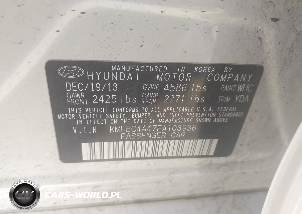 2014 Hyundai Sonata Hybrid Limited VIN:KMHEC4A47EA103936 - 9