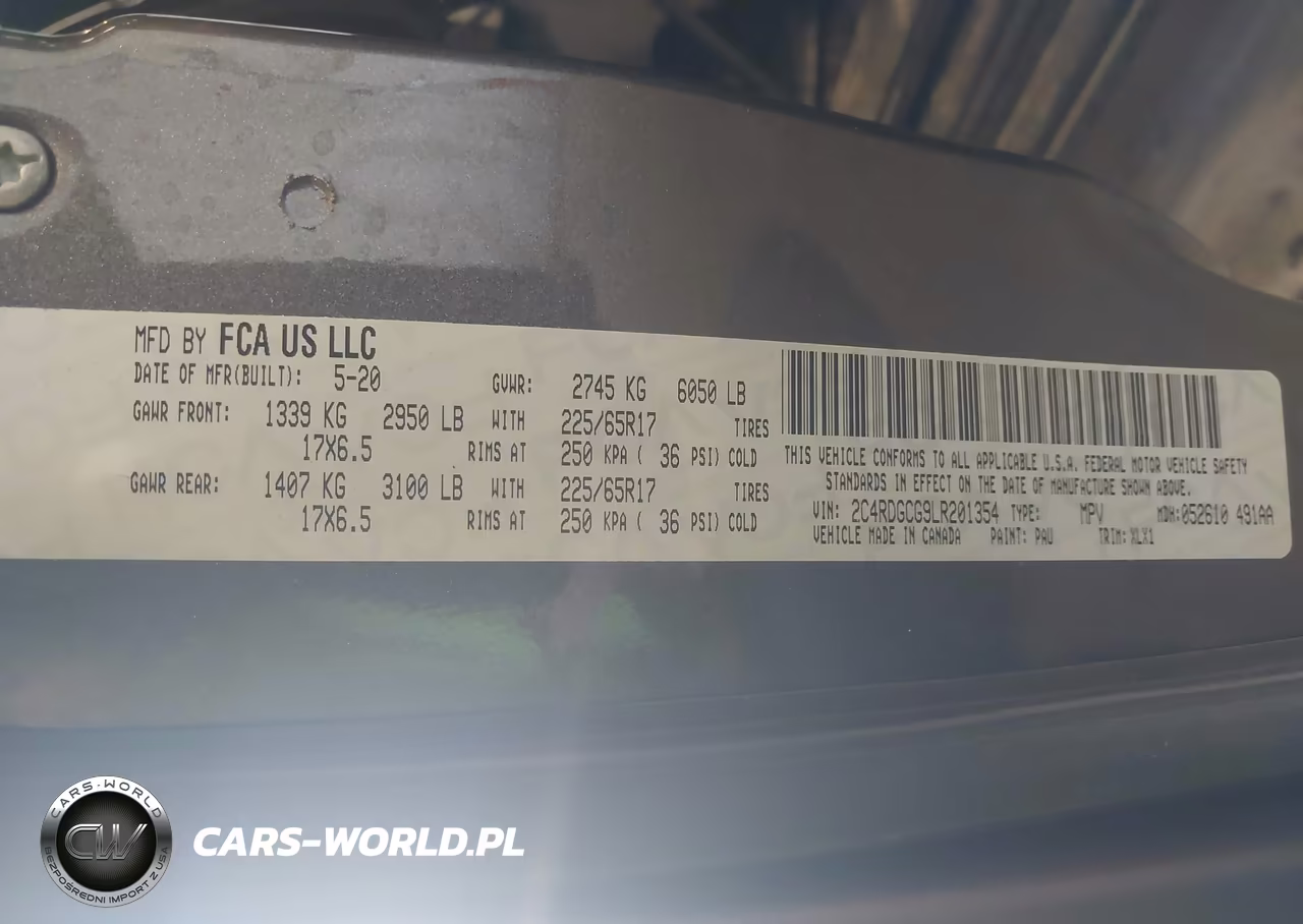 2020 Dodge Grand Caravan Sxt VIN:2C4RDGCG9LR201354 - 9