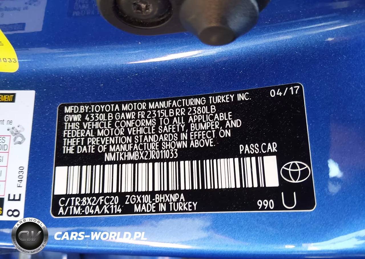 2018 Toyota C-Hr Xle VIN:NMTKHMBX2JR011033 - 9
