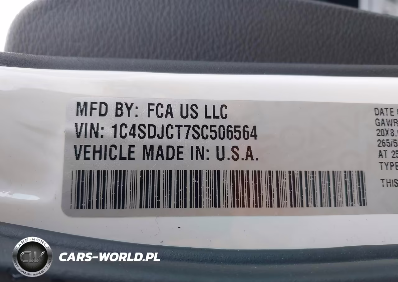 2025 Dodge Durango R-T Plus Awd VIN:1C4SDJCT7SC506564 - 9
