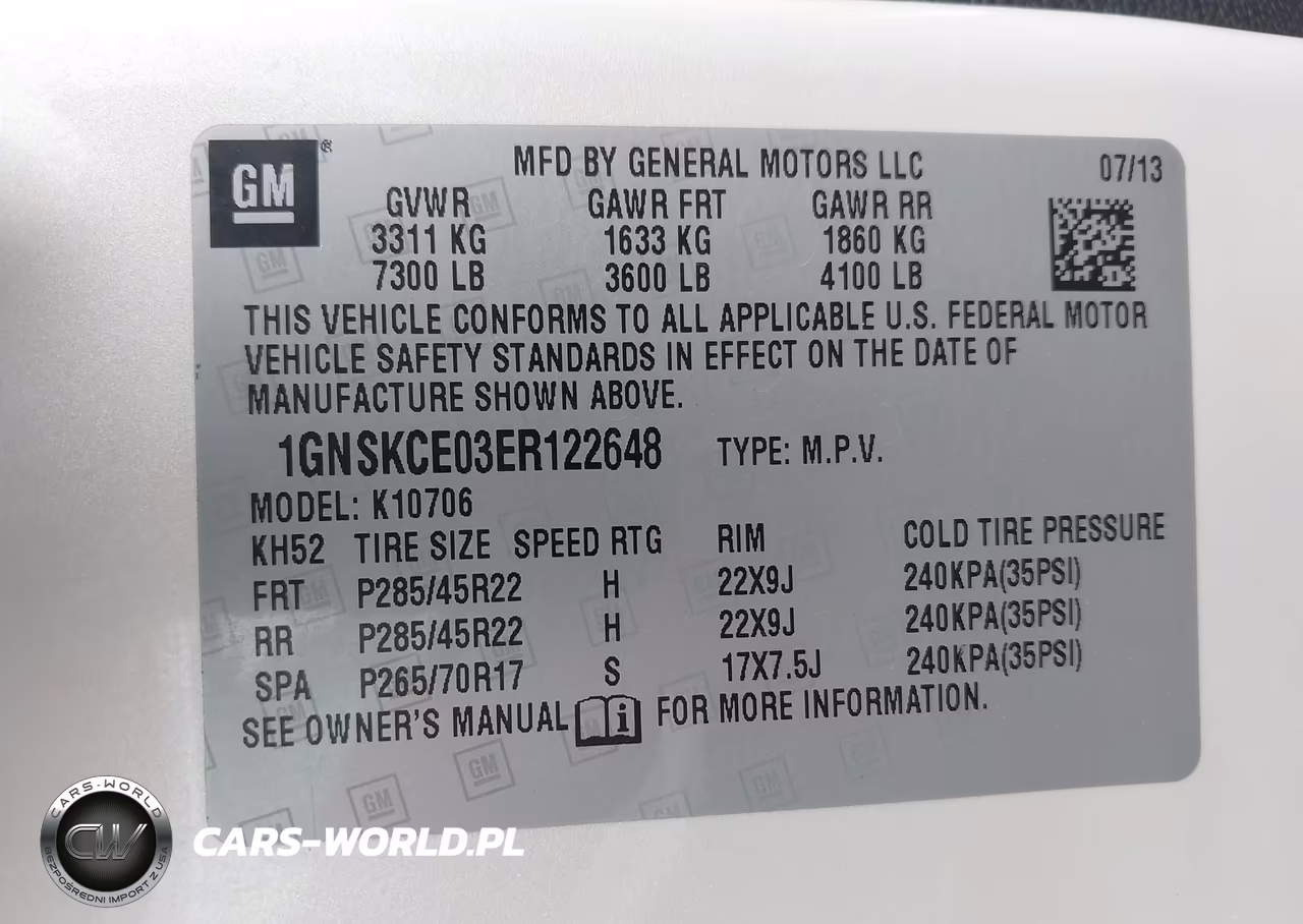 2014 Chevrolet Tahoe Ltz VIN:1GNSKCE03ER122648 - 9