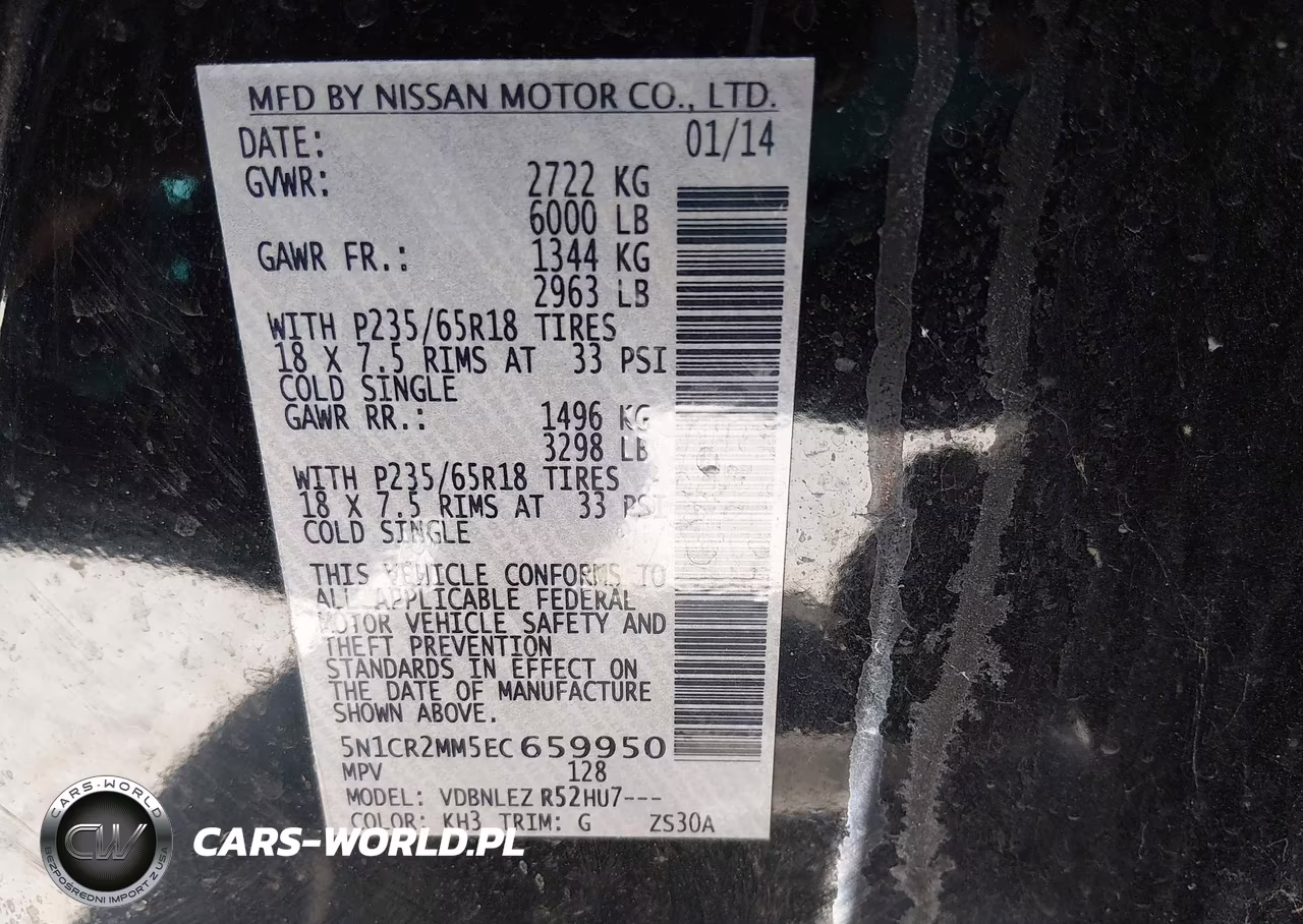 2014 Nissan Pathfinder Hybrid Sv VIN:5N1CR2MM5EC659950 - 9