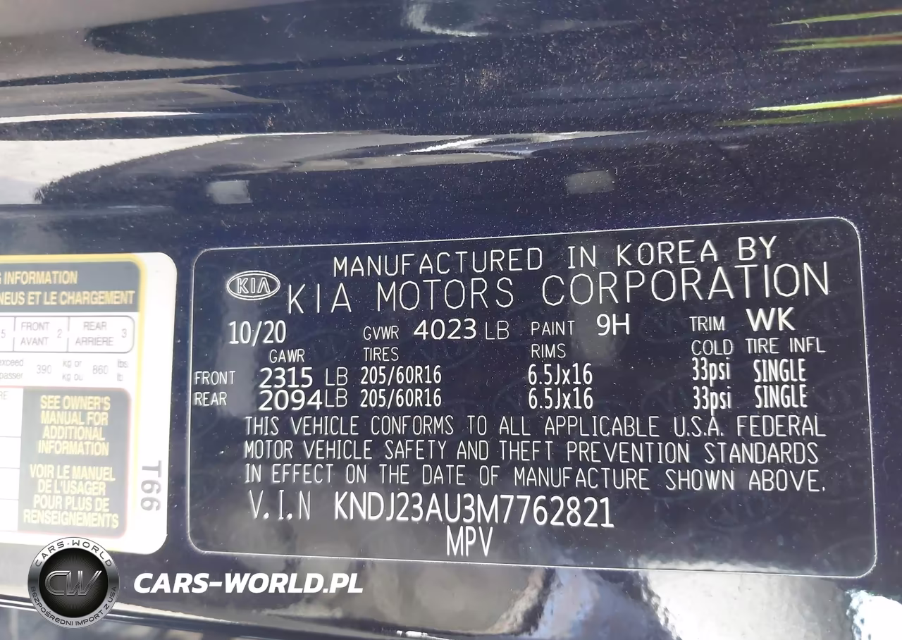2021 Kia Soul Lx VIN:KNDJ23AU3M7762821 - 9