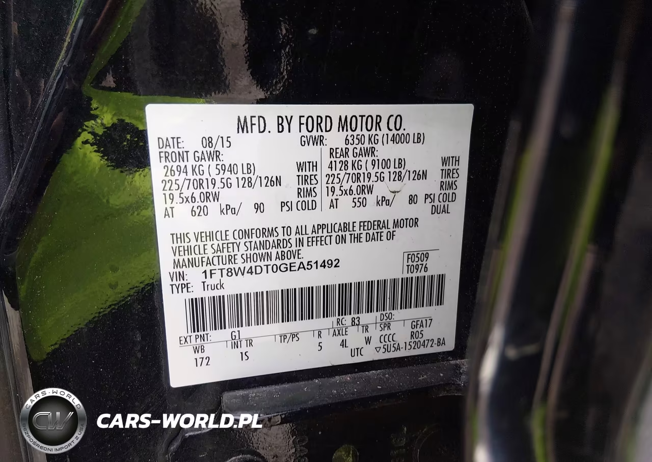 2016 Ford F-450 Xl VIN:1FT8W4DT0GEA51492 - 9
