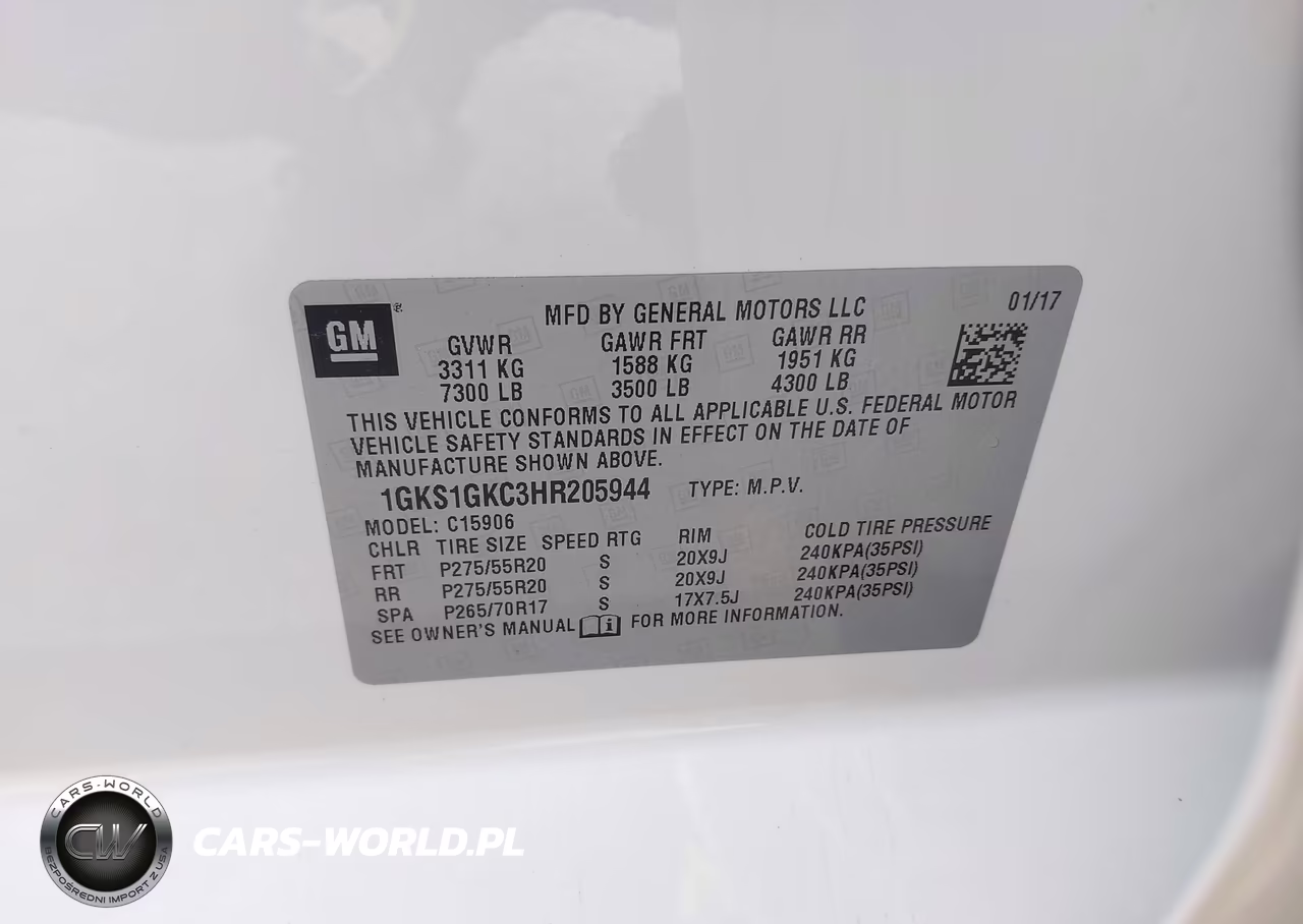 2017 GMC Yukon Xl Slt VIN:1GKS1GKC3HR205944 - 9