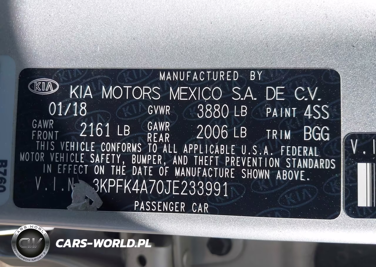 2018 Kia Forte Lx VIN:3KPFK4A70JE233991 - 9
