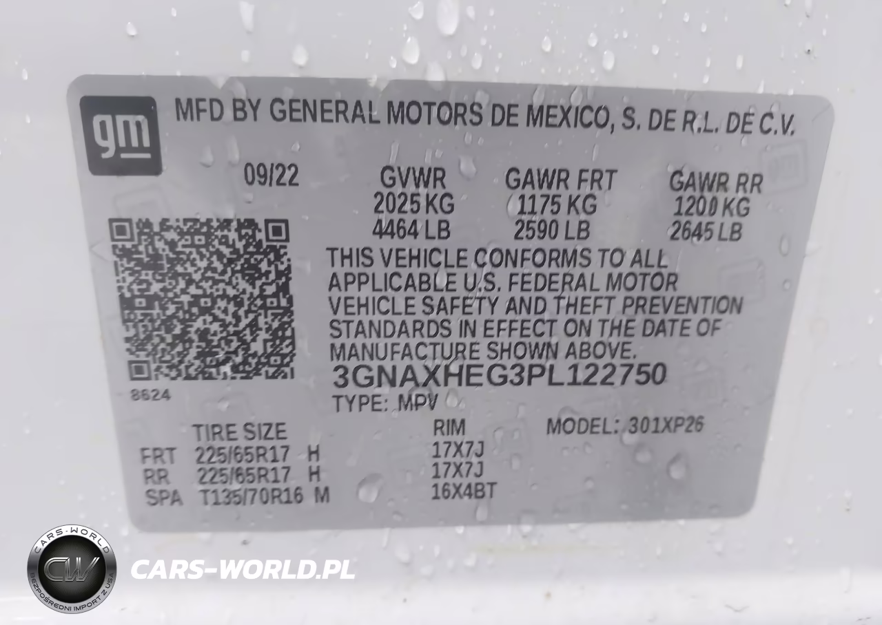 2023 Chevrolet Equinox Fwd Ls VIN:3GNAXHEG3PL122750 - 9