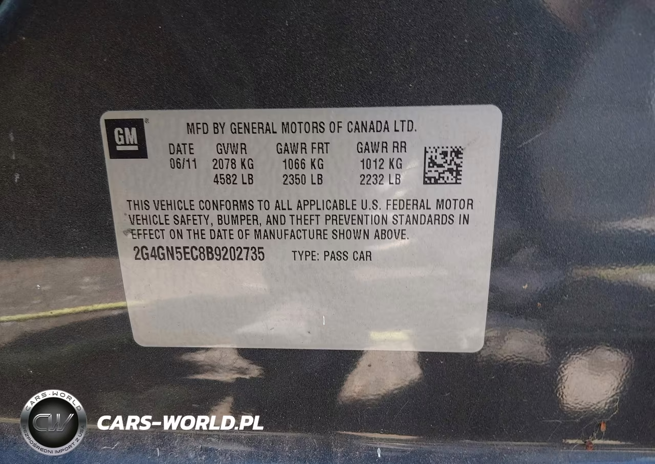 2011 Buick Regal Cxl Oshawa VIN:2G4GN5EC8B9202735 - 9