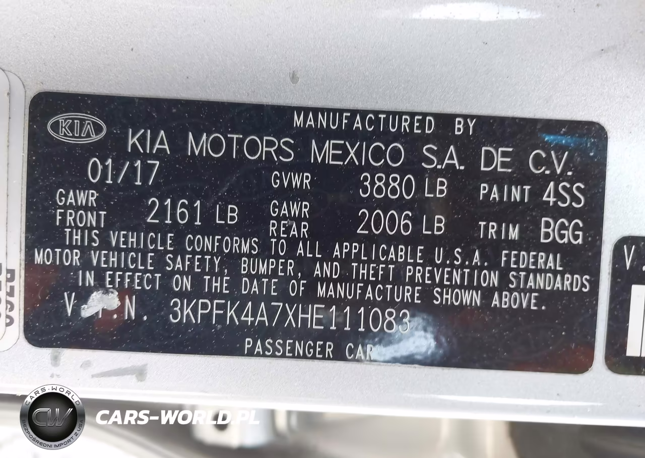 2017 Kia Forte Lx VIN:3KPFK4A7XHE111083 - 9