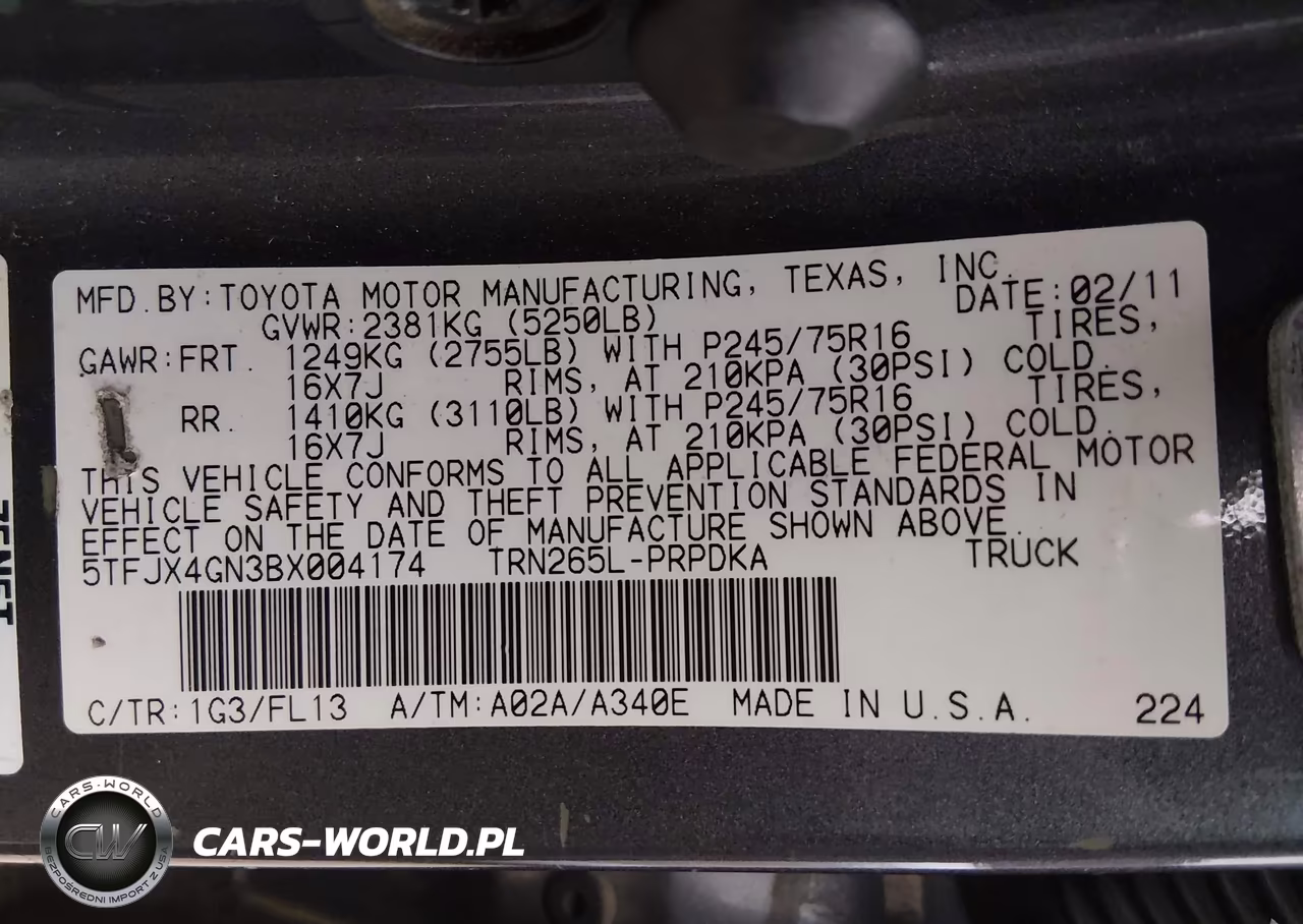 2011 Toyota Tacoma Prerunner VIN:5TFJX4GN3BX004174 - 9