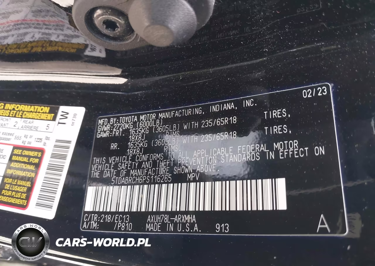 2023 Toyota Highlander Hybrid Xle Bronze VIN:5TDABRCH6PS116265 - 9