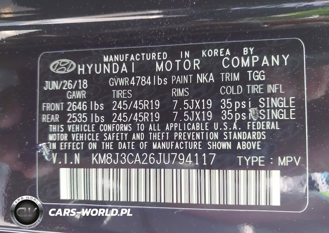 2018 Hyundai Tucson Value VIN:KM8J3CA26JU794117 - 9