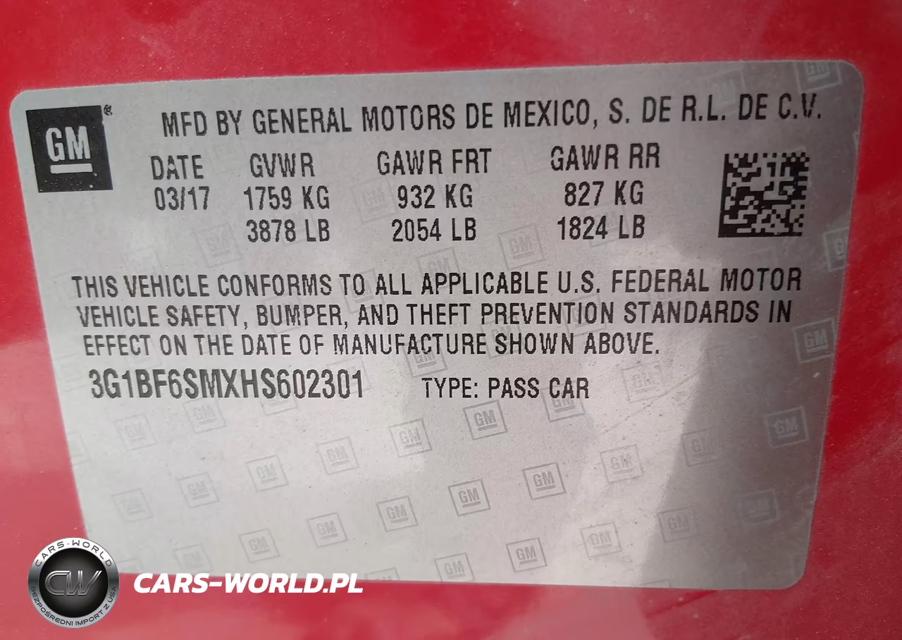 2017 Chevrolet Cruze Premier Auto VIN:3G1BF6SMXHS602301 - 9