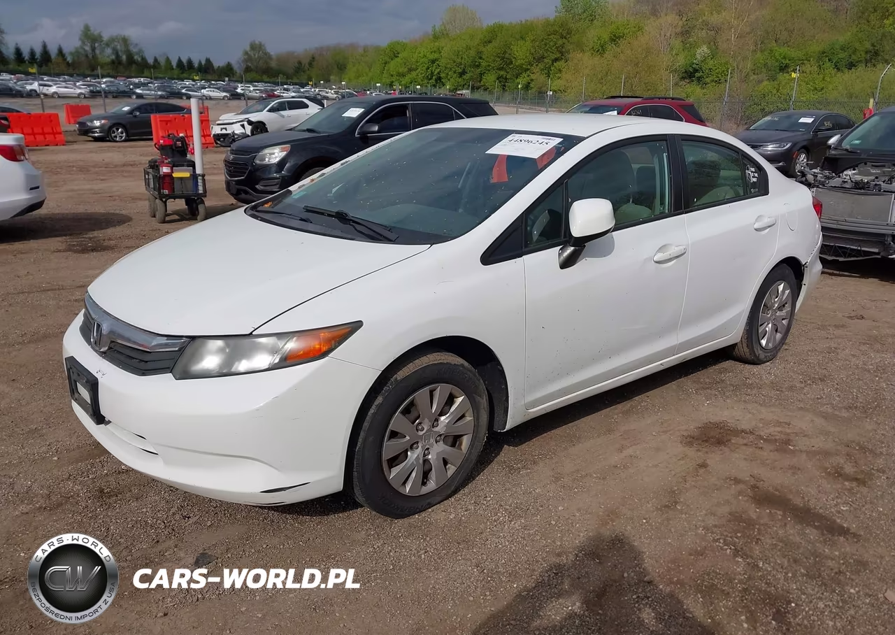 2012 Honda Civic Lx VIN:19XFB2F53CE001996 - 2