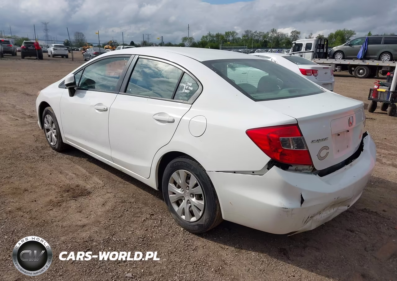 2012 Honda Civic Lx VIN:19XFB2F53CE001996 - 3